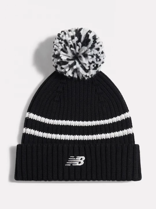 Obrázek produktu New Balance čepice s bambulí dětská bavlněná černá