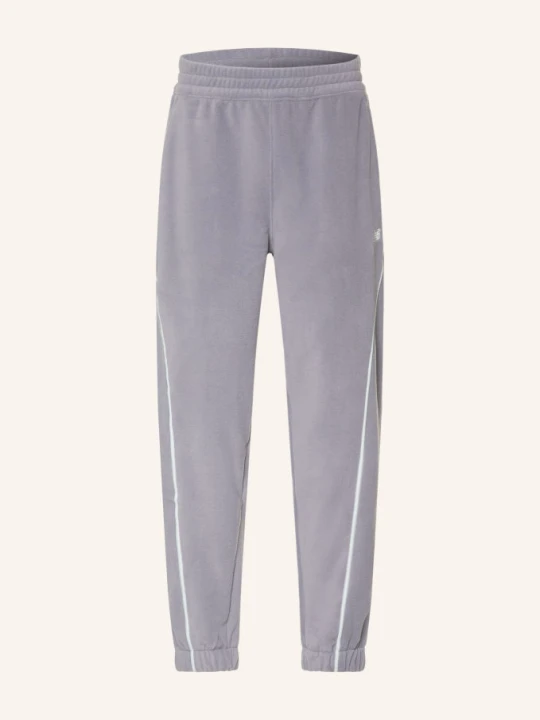 Obrázek produktu New Balance Fleecové Kalhoty mb62 světle fialová / bílá