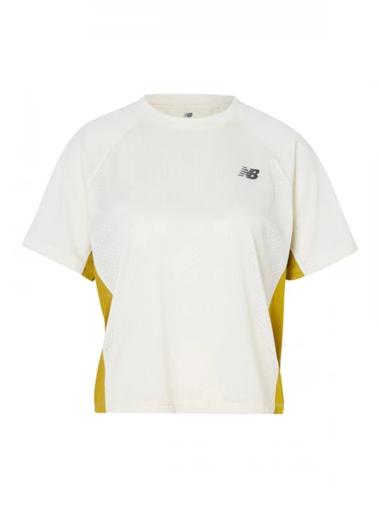 Obrázek produktu new balance Funkční tričko hořčicová / bílá