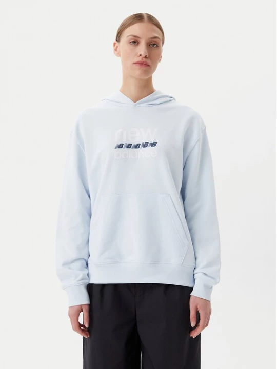 Obrázek produktu New Balance Mikina Sport Graphic WT51519 Modrá Relaxed Fit