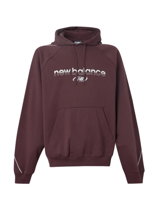 Obrázek produktu new balance Mikina vínově červená / bílá