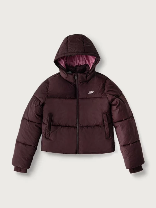 Obrázek produktu New Balance prošívaná bunda dětská fialová