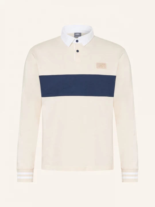 Obrázek produktu New Balance Rugbyové Tričko Relaxed Fit krémová / tmavě modrá / bílá