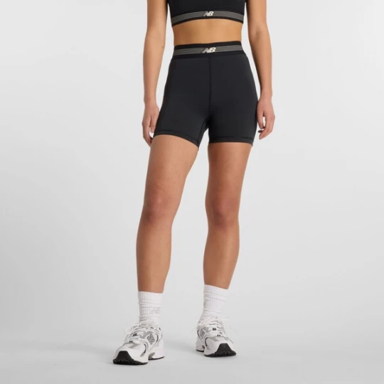 Obrázek produktu new balance Sportovní kalhoty 'Ac Fitted 5' černá / bílá