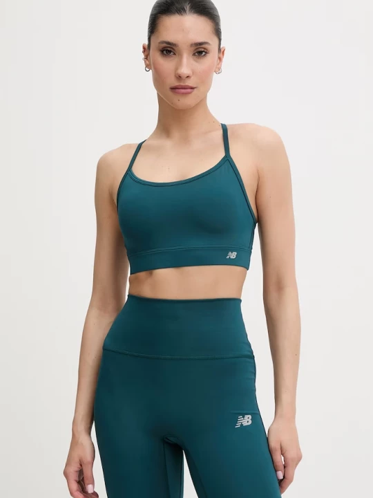 Obrázek produktu New Balance sportovní podprsenka Yoga tyrkysová