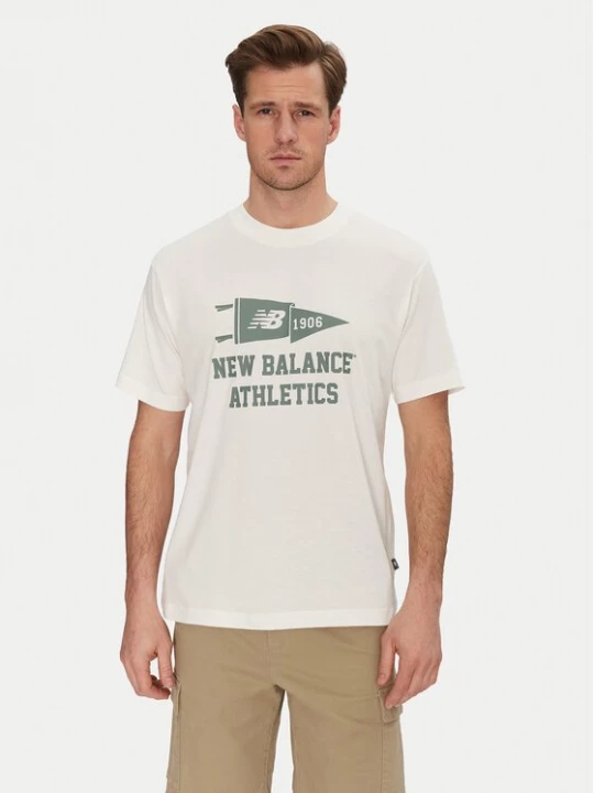 Obrázek produktu New Balance T-Shirt MT51924 Bílá Relaxed Fit