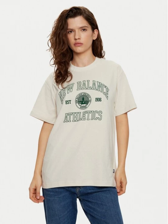 Obrázek produktu New Balance T-Shirt WT43548 Hnědá Oversize