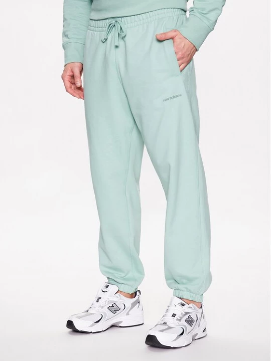 Obrázek produktu New Balance Teplákové kalhoty MP23551 Zelená Relaxed Fit