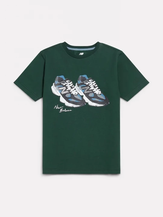 Obrázek produktu New Balance tričko dětské bavlněné zelená