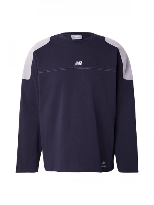 Obrázek produktu new balance Tričko tmavě modrá / šeříková / bílá