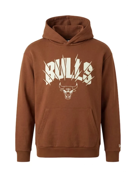Obrázek produktu NEW ERA Mikina 'NBA CHIBUL' hnědá / bílá