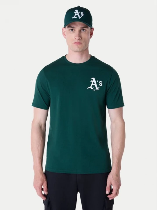 Obrázek produktu New Era T-Shirt Oakland Athletics MLB Pennant Graphic 60596214 Zelená Regular Fit