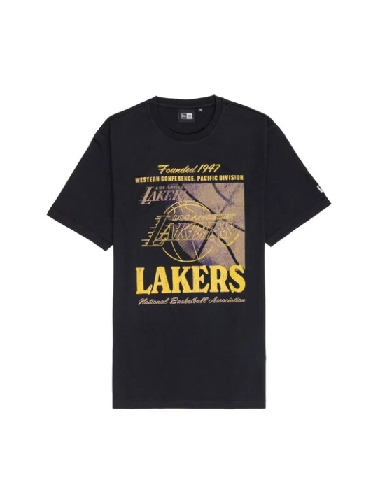 Obrázek produktu NEW ERA Tričko 'NBA LOSLAK' zlatě žlutá / fialová / šeříková / černá
