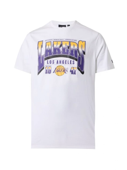 Obrázek produktu NEW ERA Tričko 'NBA LOSLAK' žlutá / tmavě fialová / černá / bílá