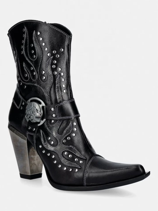 Obrázek produktu New Rock kotníkové boty dámské kožené NOMADA NEGRO LUX černá