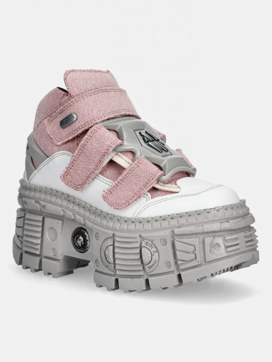 Obrázek produktu New Rock kotníkové boty dámské VEGAN BLANCO, ECOBAR ROSA, TANK CASCO P růžová