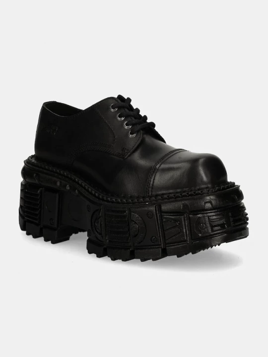 Obrázek produktu New Rock Kožené polobotky New Rock CRUST NEGRO + TANK NEGRO černá