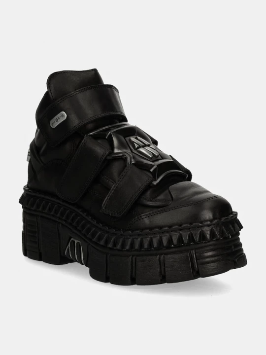 Obrázek produktu New Rock Kožené tenisky New Rock CRUST NEGRO NEGRO + TOWER CASCO NEGRO černá