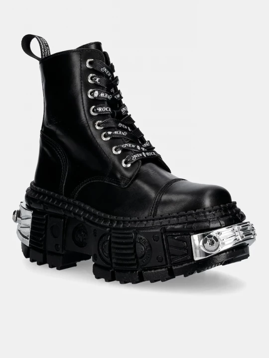 Obrázek produktu New Rock Kožené workery New Rock CRUST NEGRO, TANK CASCO NEGRO POWER * černá