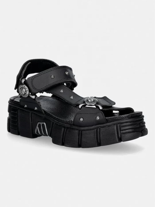 Obrázek produktu New Rock sandály na platformě dámské VEGAN NEGRO, TOWER CASCO NEGRO LATERAL černá