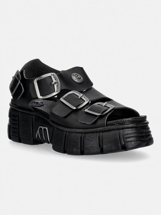 Obrázek produktu New Rock Sandály New Rock VEGAN NEGRO GRUESO, TOWER CASCO NEGRO LAT černá