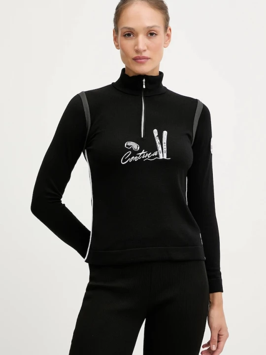 Obrázek produktu Newland Funkční tričko s dlouhým rukávem s příměsí vlny Newland LADY WOOL T-NECK černá