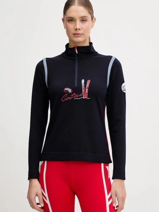 Obrázek produktu Newland Funkční tričko s dlouhým rukávem s příměsí vlny Newland LADY WOOL T-NECK námořnická modř