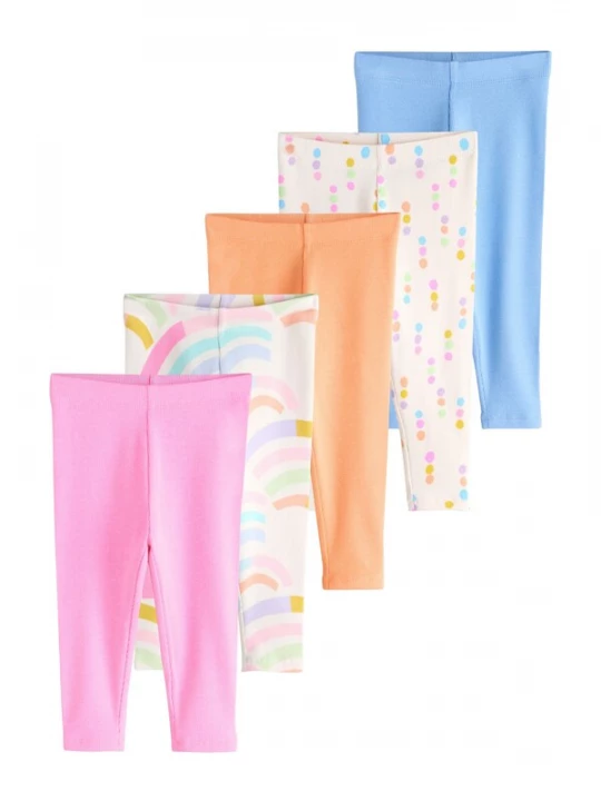 Obrázek produktu Next Legíny světle béžová / světlemodrá / světle žlutá / pink / přírodní bílá