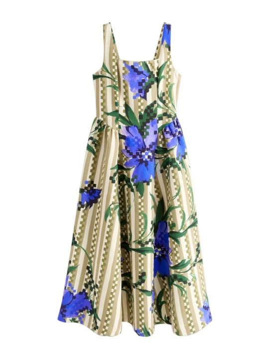 Obrázek produktu Next Šaty indigo / khaki / lenvandulová / bílá