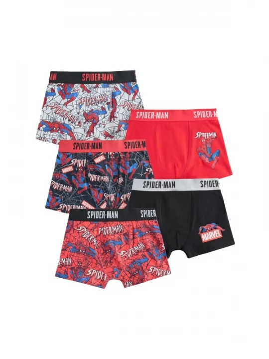 Obrázek produktu Next Spodní prádlo 'Spiderman' modrá / světle šedá / červená / černá