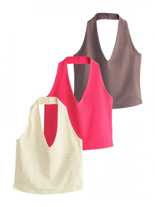 Obrázek produktu Next Top brokátová / světle žlutá / pink / černá