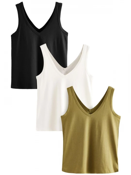 Obrázek produktu Next Top '3er-Pack' khaki / černá / bílá