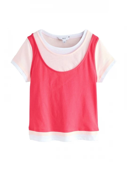 Obrázek produktu Next Tričko béžová / pink / bílá