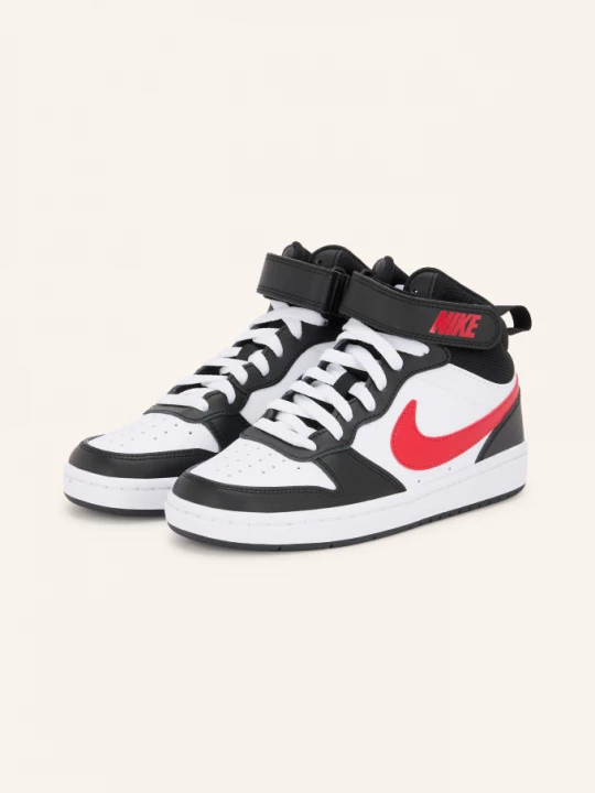 Obrázek produktu Nike Kotníkové Tenisky Court Borough Mid 2 černá / tmavě modrá / bílá