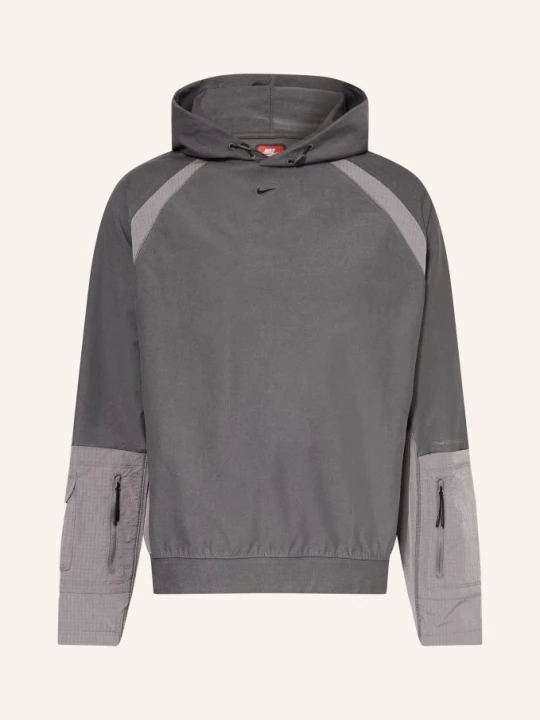 Obrázek produktu Nike Mikina S Kapucí Oversize Tech šedá / světle šedá