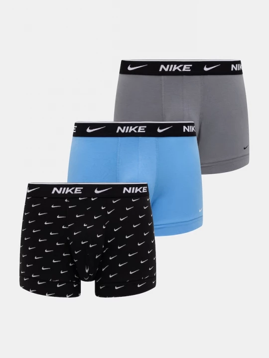 Obrázek produktu Nike přiléhavé boxerky pánské bavlněné s elastanem 3-pack černá