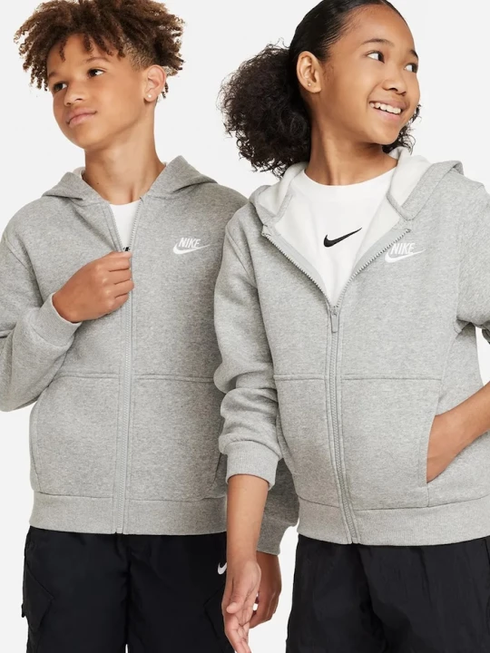 Obrázek produktu Nike rozepínací mikina s kapucí dětská s bavlnou Sportswear Club Fleece