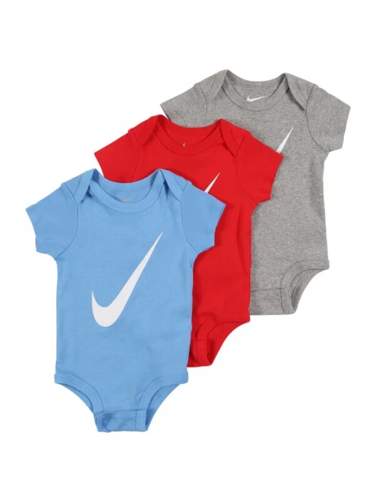 Obrázek produktu Nike Sportswear Dupačky/body  modrá / šedý melír / červená / bílá