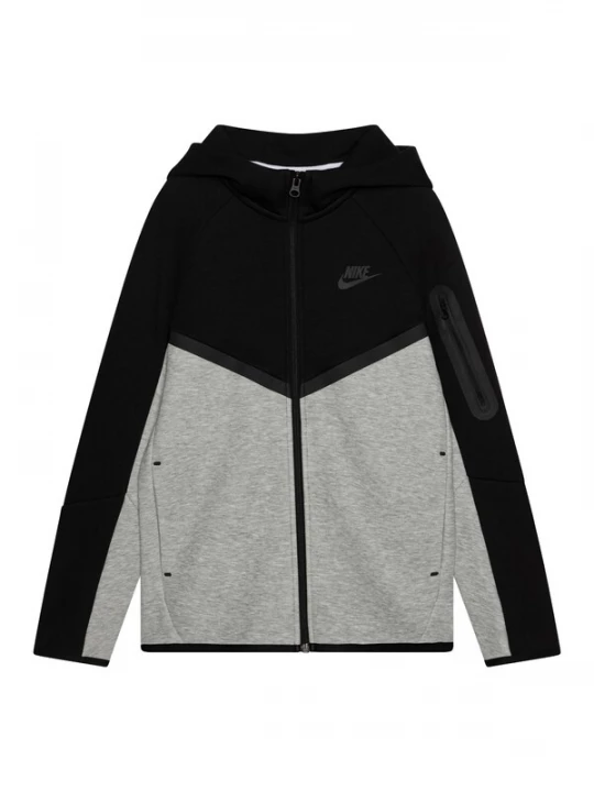 Obrázek produktu Nike Sportswear Mikina 'TCH FLC' tmavě šedá / šedý melír / černá