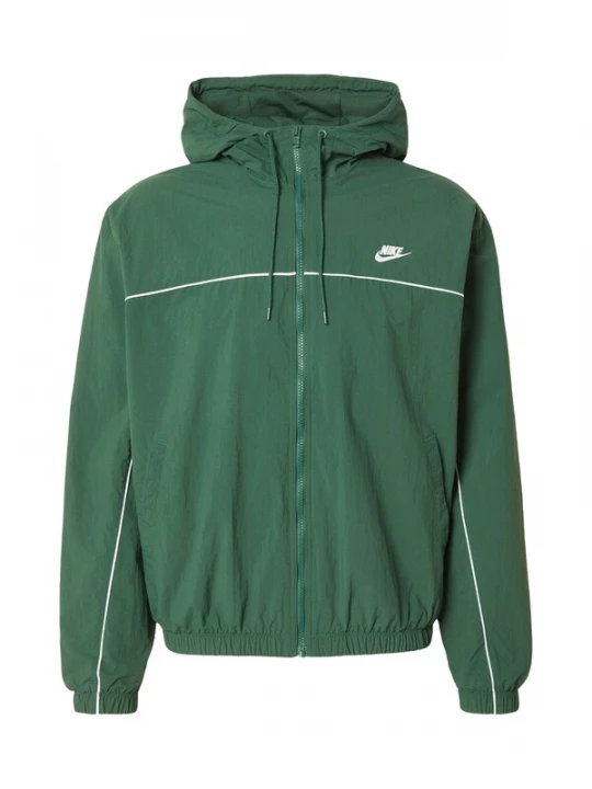 Obrázek produktu Nike Sportswear Přechodná bunda 'CLUB ATHLETE' tmavě zelená / bílá
