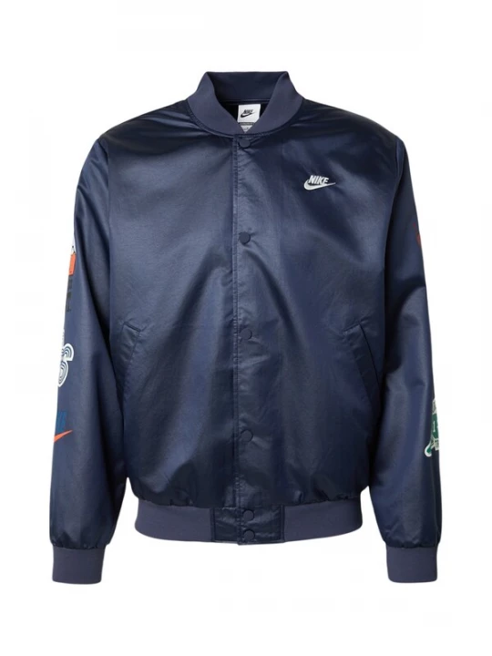 Obrázek produktu Nike Sportswear Přechodná bunda 'CLUB VARSITY' modrá / námořnická modř / červená / bílá