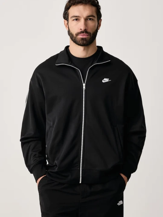 Obrázek produktu Nike Sportswear rozepínací mikina pánská bavlnou Club černá