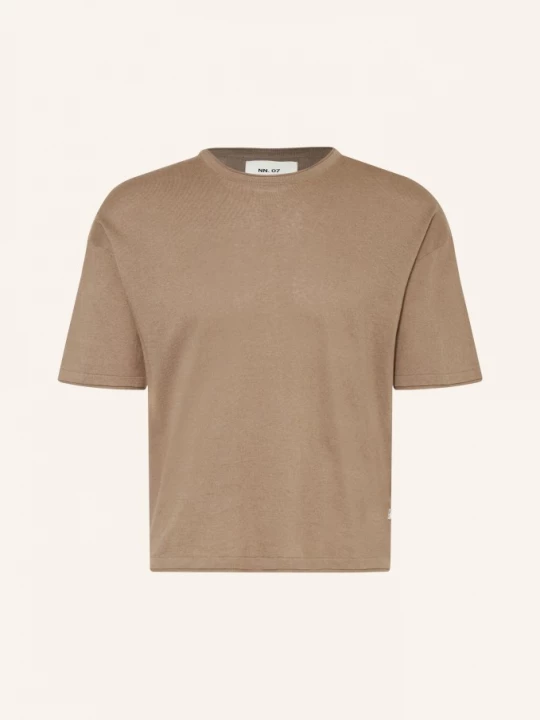 Obrázek produktu Nn.07 Pletené Tričko Ryan S Lnem khaki
