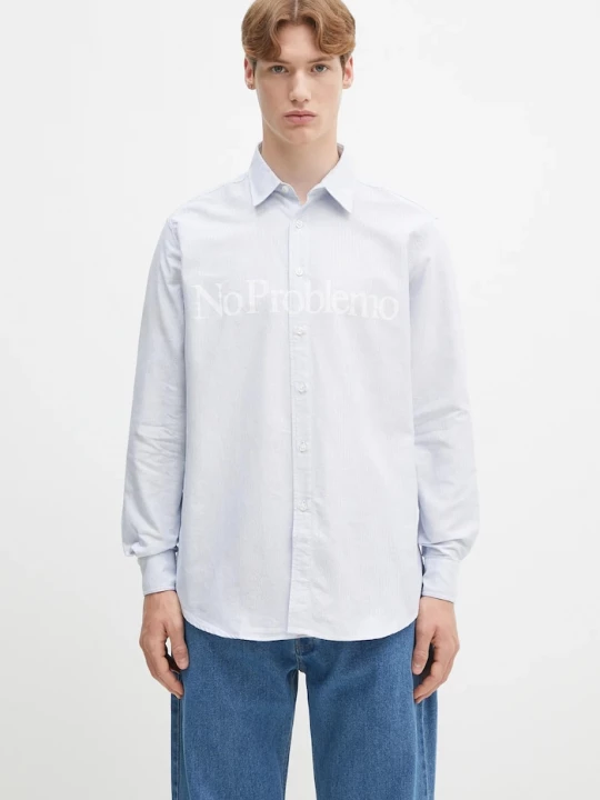 Obrázek produktu No Problemo Bavlněná košile No Problemo No Problemo LS Stripe Shirt modrá