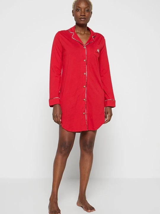Obrázek produktu Noční košile Lauren Ralph Lauren tmavě červená