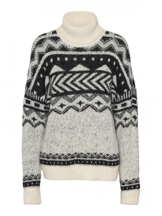 Obrázek produktu Noisy may Svetr 'SHARE' krémová / černá