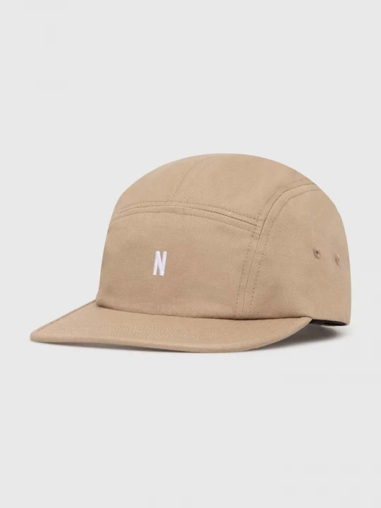 Obrázek produktu Norse Projects Bavlněná baseballová čepice Norse Projects Twill 5 Panel Cap béžová