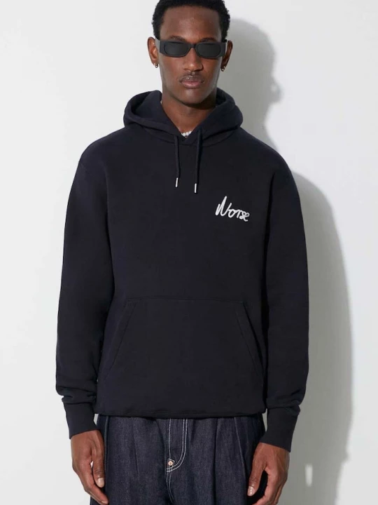Obrázek produktu Norse Projects Bavlněná mikina Norse Projects Arne Relaxed Organic Chain Stitch námořnická modř