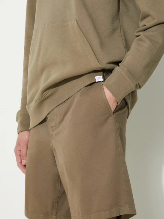 Obrázek produktu Norse Projects Bavlněné šortky Norse Projects Aros Regular Organic zelená