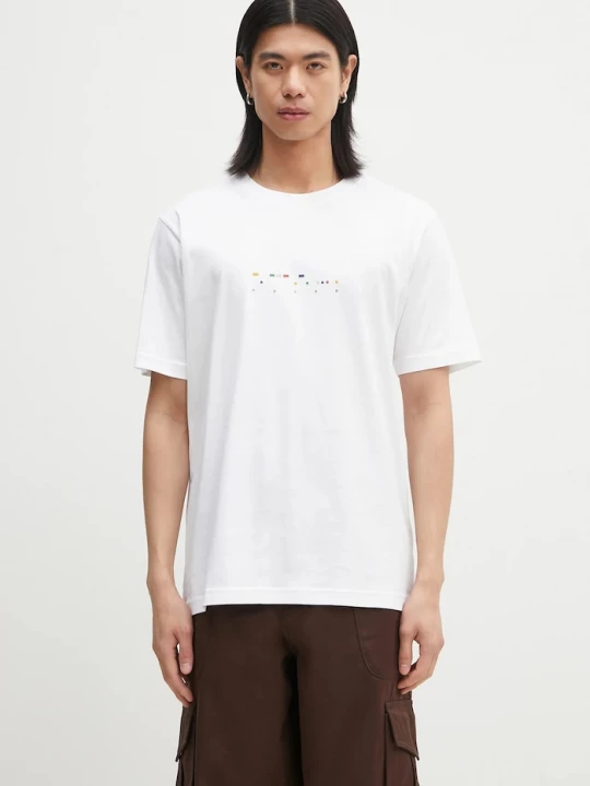 Obrázek produktu Norse Projects Bavlněné tričko Norse Projects Johannes Organic Code Print T-shirt